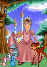 Princesse et oiseau 2