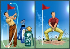 Tableau Golfeur