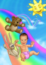 B�b� arc en ciel