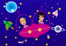 Soucoupe Volante Rose